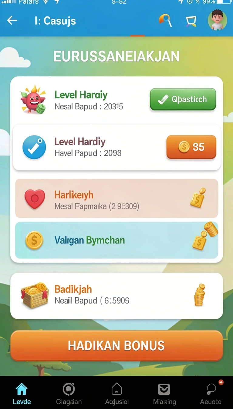 Cuplikan layar menu unduhan baim303 untuk perangkat Android